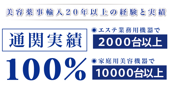 美容機器輸入100%